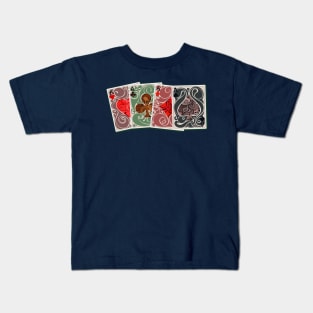 4 psychedelic aces Kids T-Shirt